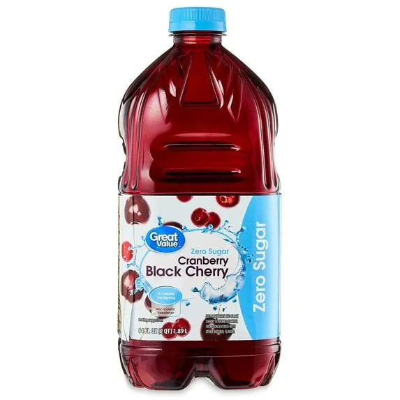 Great Value 64 ounce Zero-Sugar Cranberry Black Cherry Cocktail