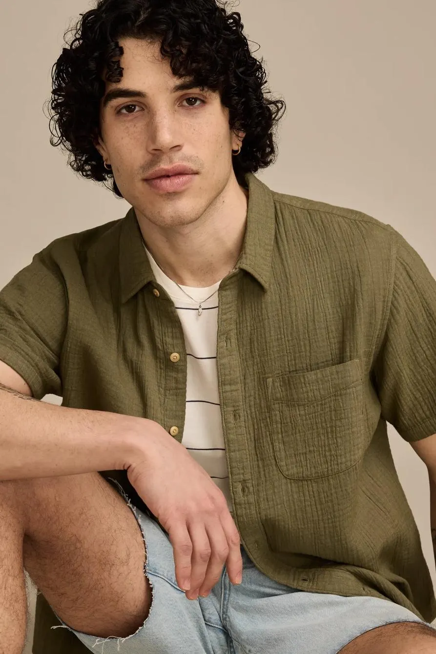 double gauze short sleeve shirt