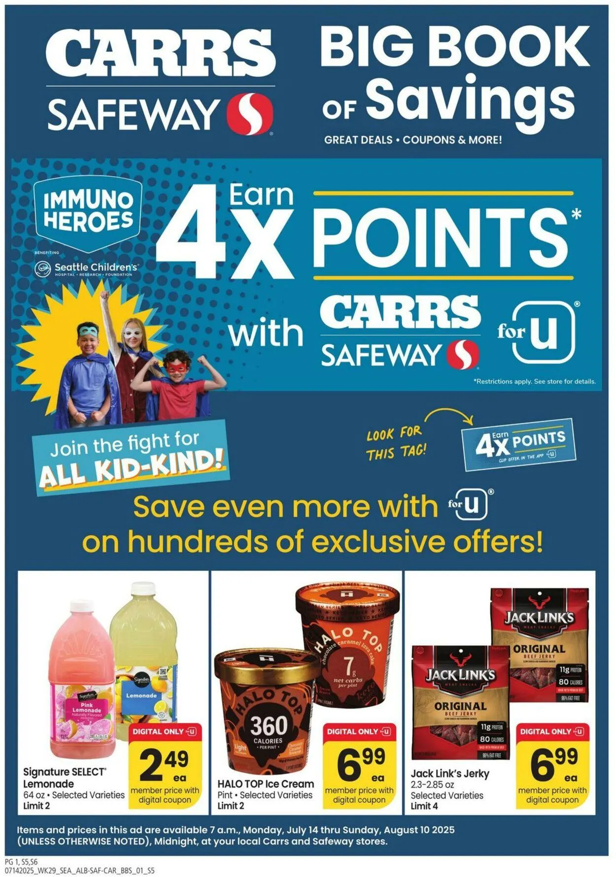 Weekly ad Carrs from July 14 to August 10 2025 - Page 1