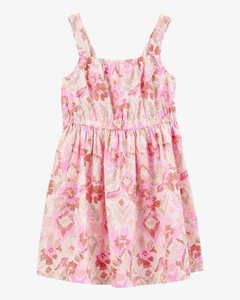 Baby Floral Print Dress - Pink