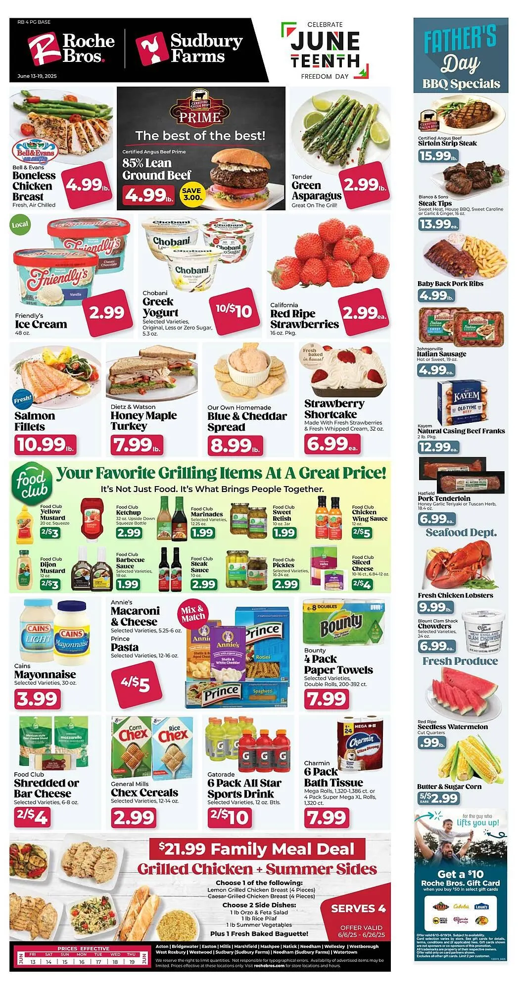 Weekly ad Roche Bros Weekly Ad from June 13 to June 19 2025 - Page 1
