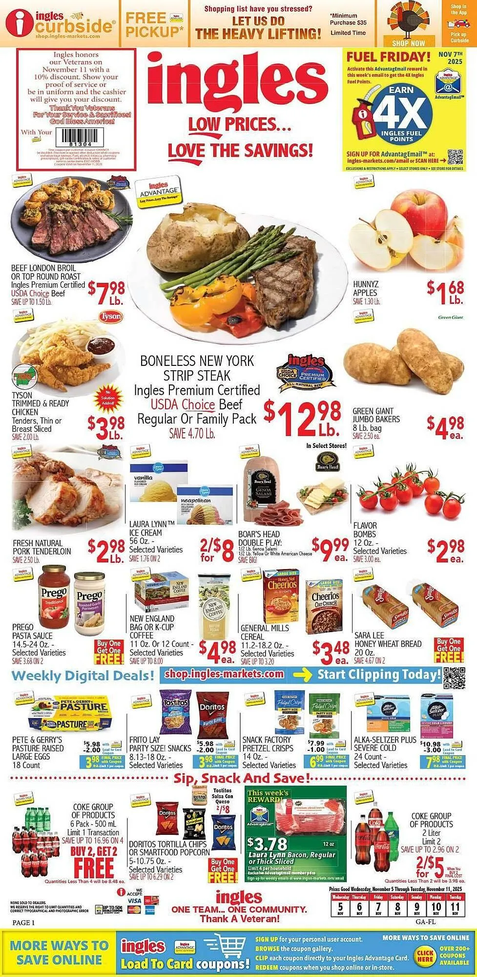Weekly ad Ingles Markets weekly ad from November 5 to November 11 2025 - Page 1