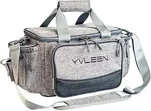YVLEEN Fishing Tackle Box Bag - Outdoor Large Fishing Tackle Storage Bag - 100% Water-Resistant Polyester Material - Fishing Tackle Bags - Suitable for 3600 3700 Tackle Box