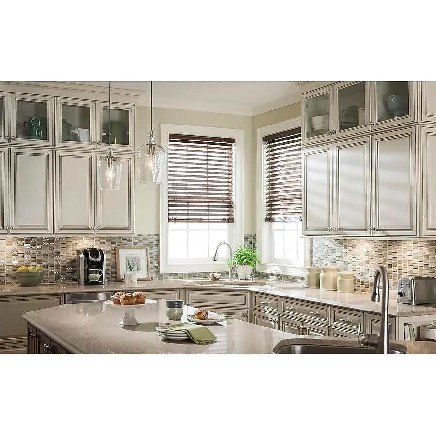 allen + roth 1 -Light Brushed nickel Transitional Clear glass Bell Mini Hanging Pendant light