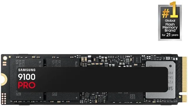SAMSUNG SSD 9100 PRO 2TB, PCIe 5.0x4 M.2 2280, Seq. Read Speeds Up to 14,800MB/s, Best for AI Computing, Gaming, and Heavy Duty Workstations (MZ- VAP2T0B/AM)