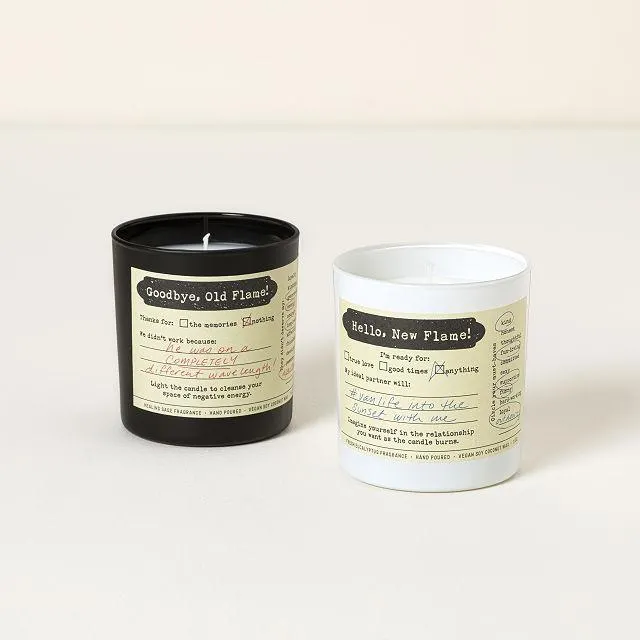 Goodbye Old Flame, Hello New Flame Candles