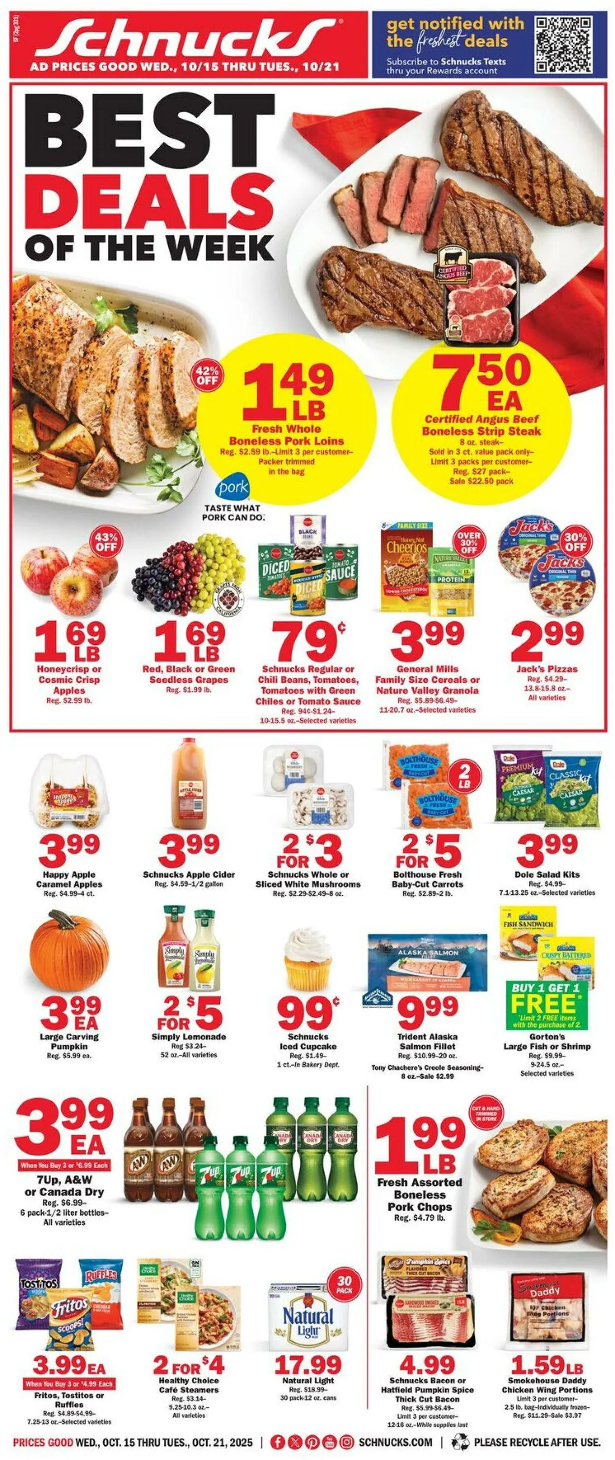 Weekly ad Schnucks Current weekly ad from October 15 to October 21 2025 - Page 1