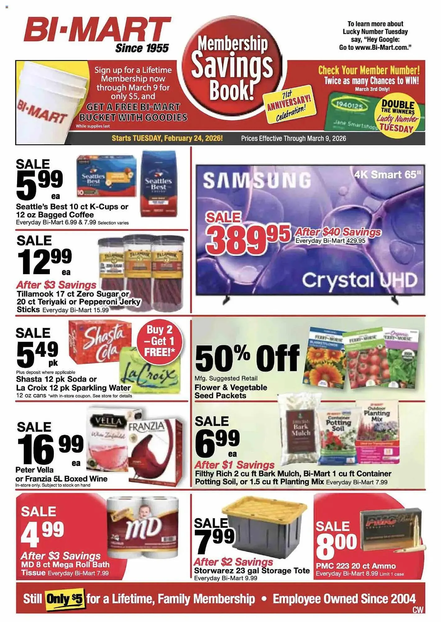 Weekly ad Bi-Mart weekly ad from February 24 to March 10 2026 - Page 1