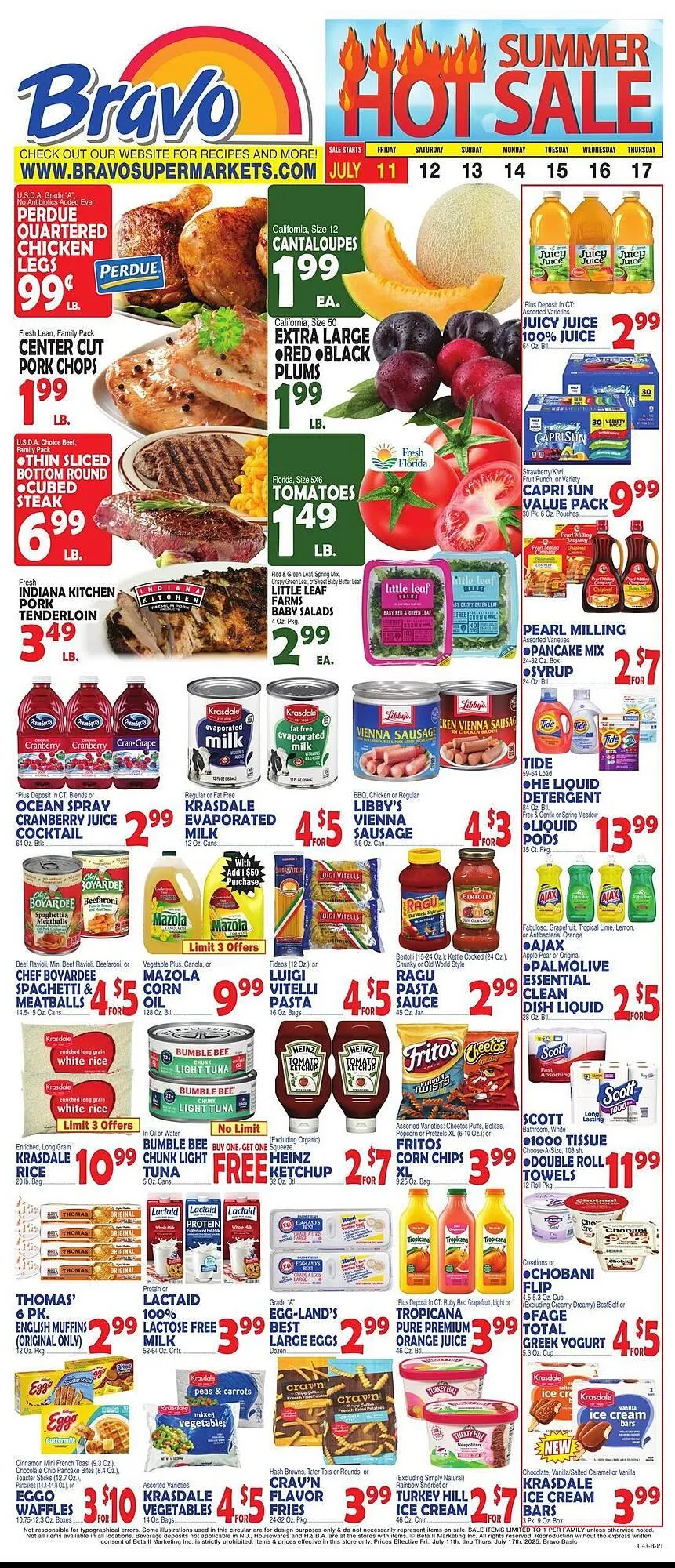 Weekly ad Bravo Supermarkets Weekly Ad from July 11 to July 17 2025 - Page 1