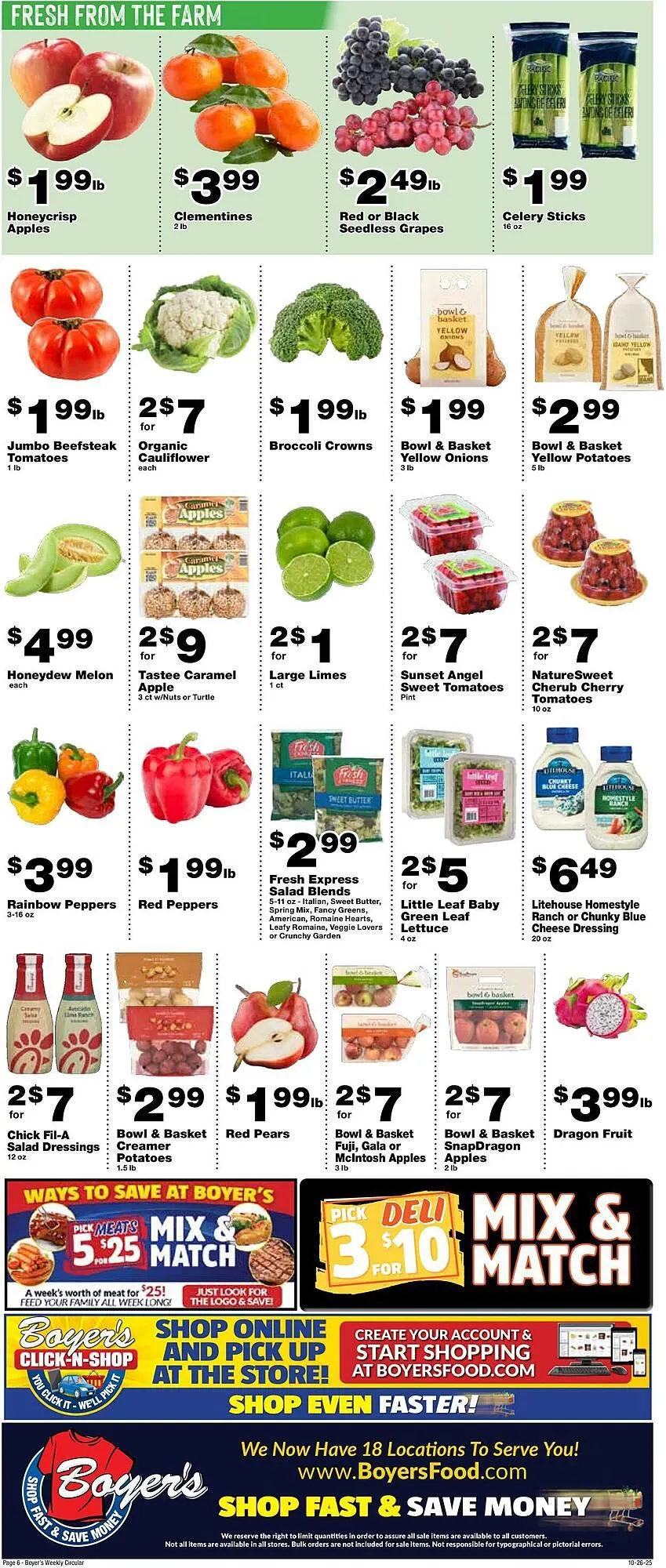 Weekly ad Boyer's Food Markets weekly ad from October 26 to November 1 2025 - Page 6