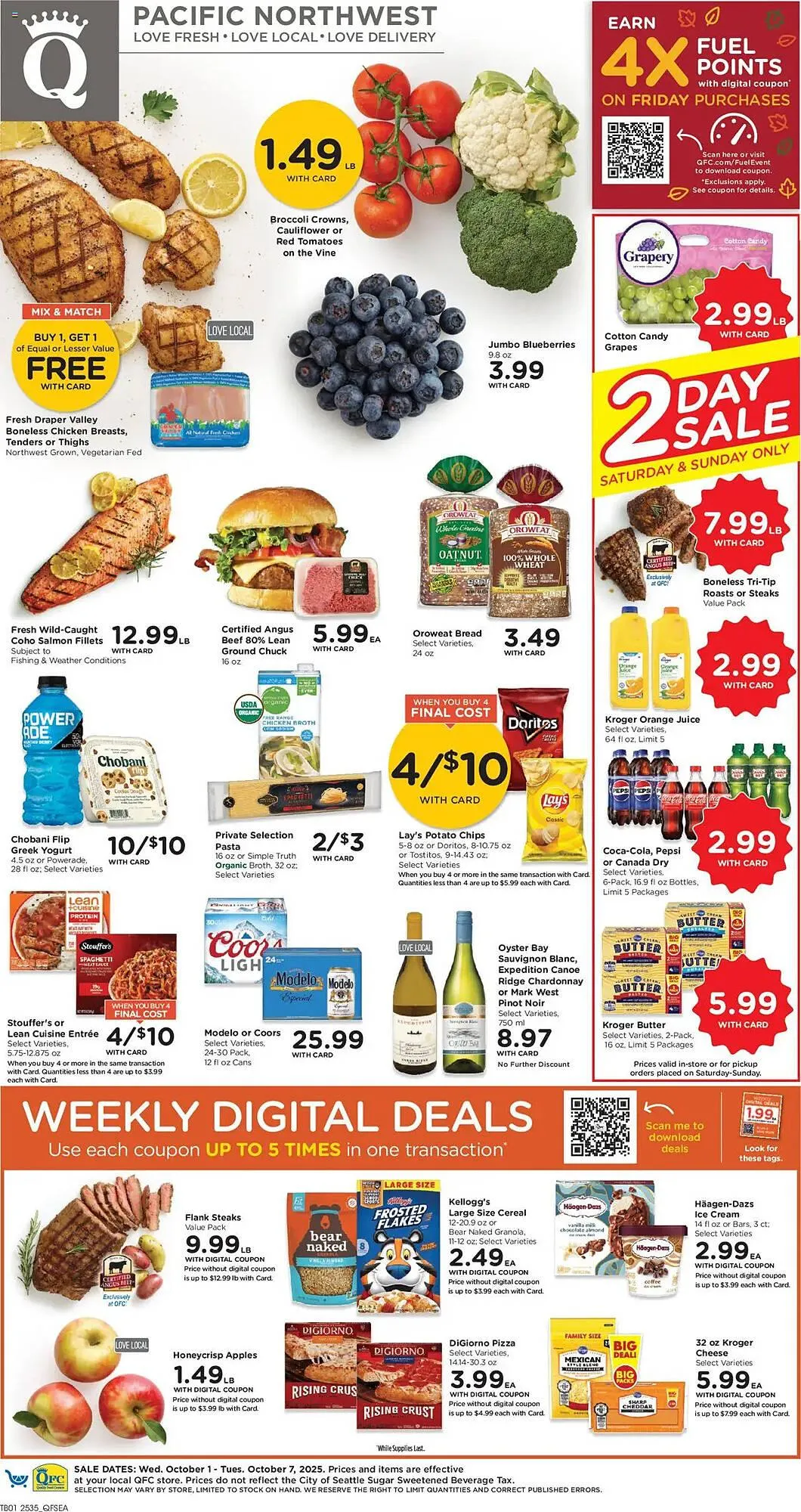 Weekly ad QFC weekly ad from October 1 to October 7 2025 - Page 1