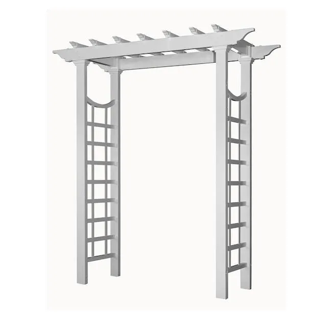 Vita Classic 4.75-ft W x 7.31-ft H White Garden Arbor