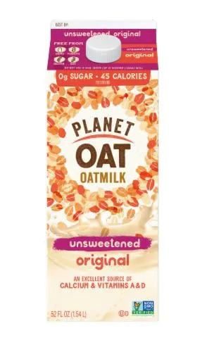 Planet Oat Dairy Free Unsweeted Original Oat Milk