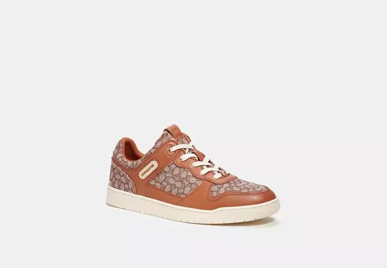 C201 Sneaker In Micro Signature Jacquard