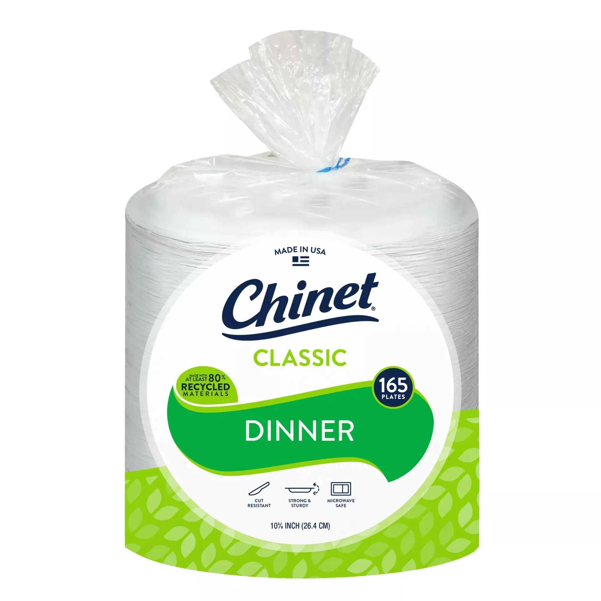 Chinet Classic 10" Dinner Plates, 165 ct.