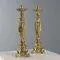 Gilded Bronze Torch Holders, Set of 2