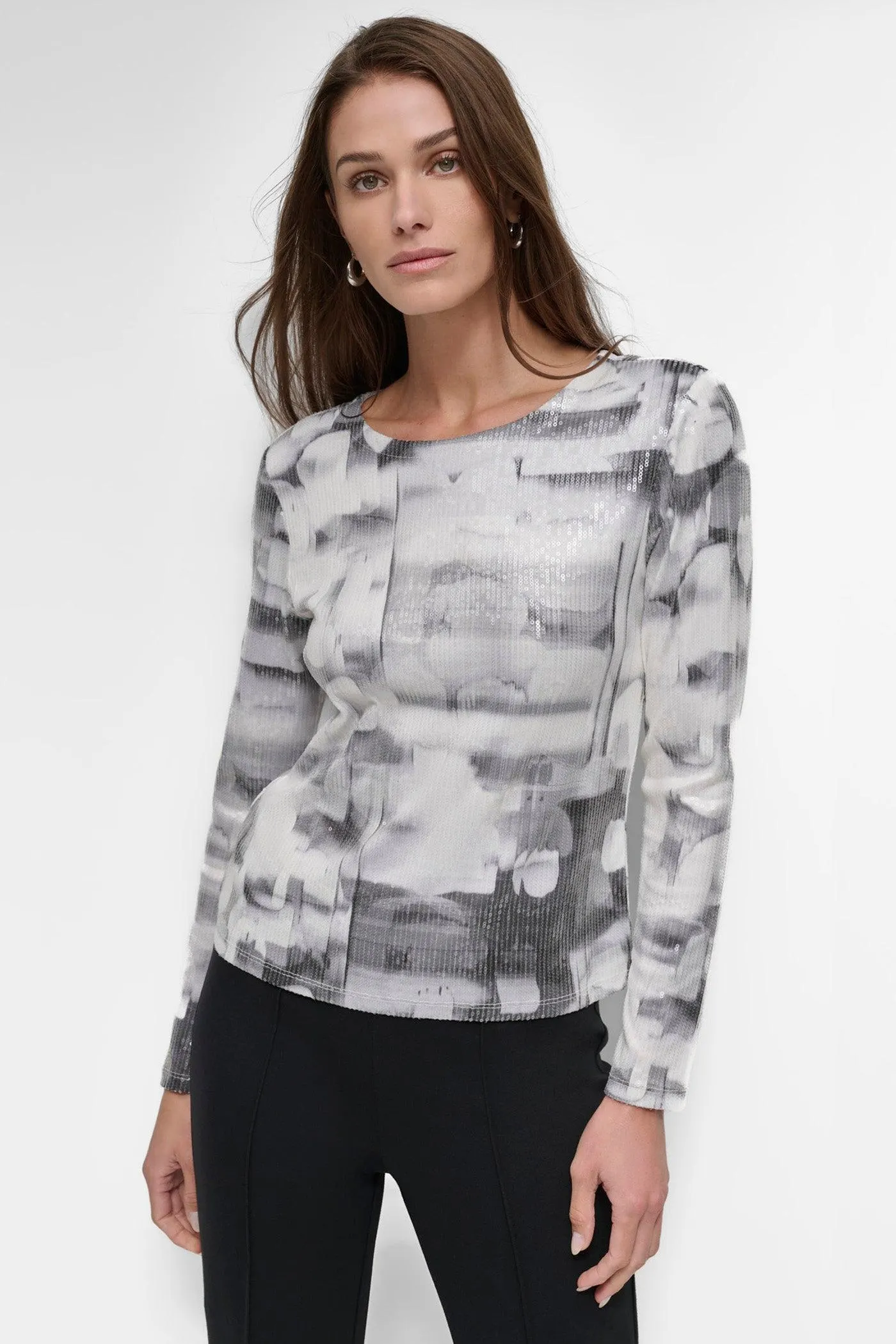 ALL OVER SEQUIN TOP