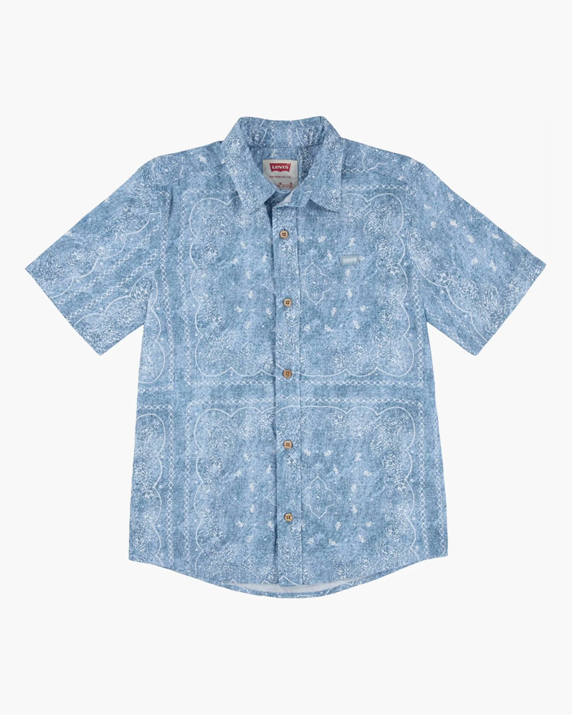 Jacquard Woven Shirt Big Boys S-xl