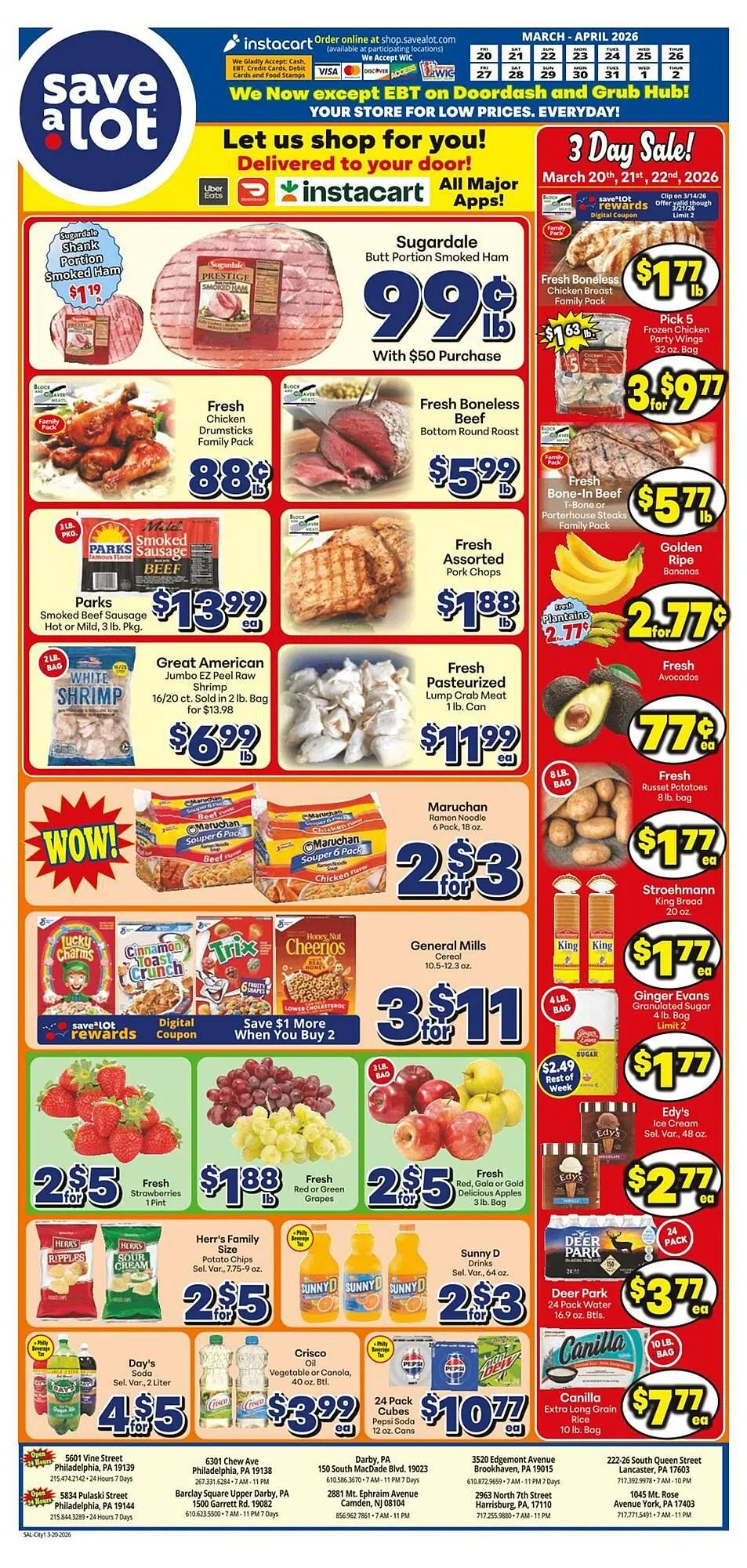 Weekly ad Save a Lot weekly ad from March 20 to April 2 2026 - Page 1