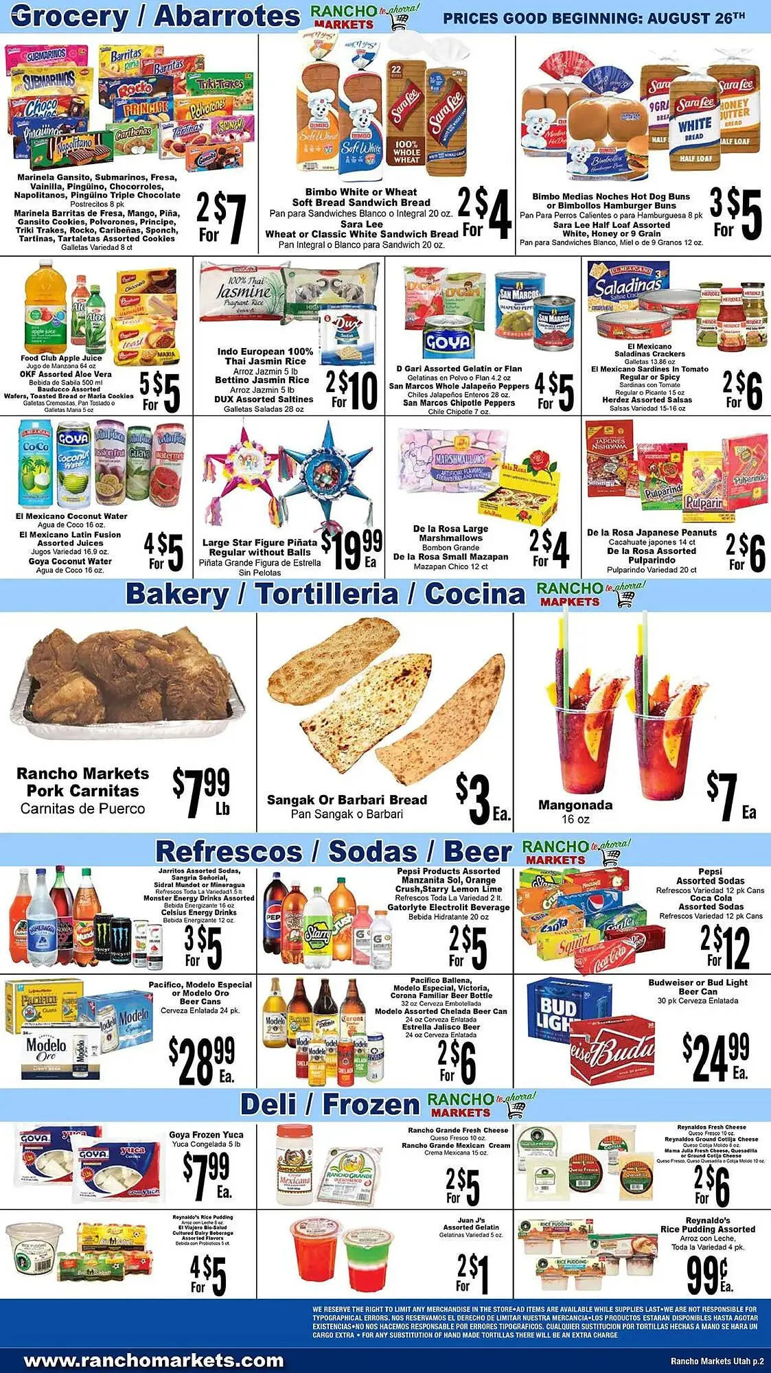 Weekly ad Rancho Markets Weekly Ad from August 26 to September 2 2025 - Page 2