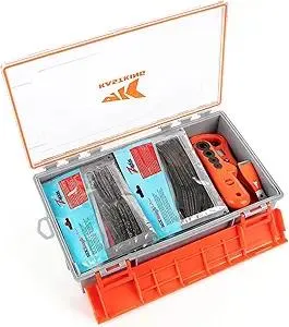 Product Summary: KastKing HyperSeal Waterproof Tackle Box, 3700 Deep Tackle Trays, Fishing Tackle Box Organizer With Exterior Stickers, Fishing Gear & Fishing Accessories Storage