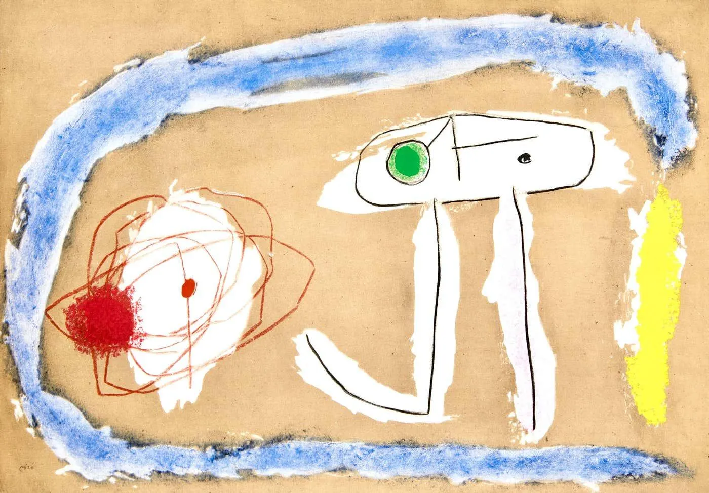 Miró, Personnages (Cramer 103; Mourlot 382-383), Cartones (after)