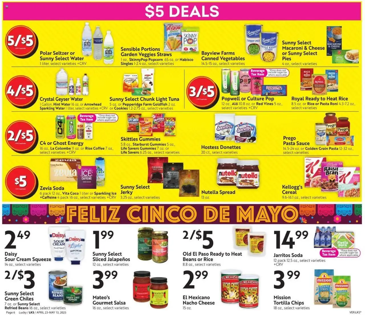 Weekly ad Lucky Supermarkets Big Monthly Deals from April 23 to May 13 2025 - Page 6