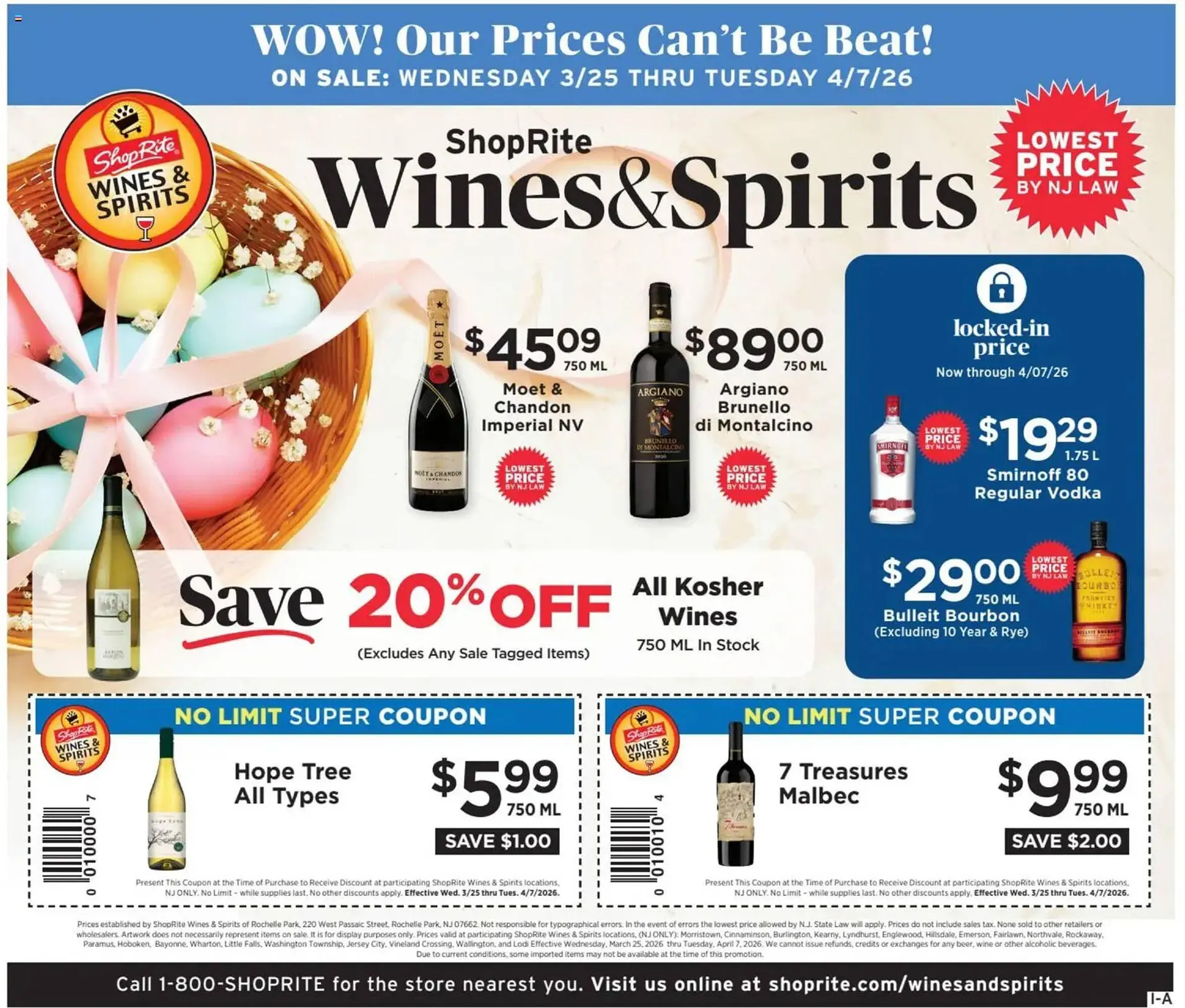 Weekly ad ShopRite flyer from March 25 to April 8 2026 - Page 1