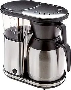 -Bonavita 8 Cup Coffee Maker, One-Touch Pour Over Brewing with Thermal Carafe, SCA Certified, Stainless Steel (BV1900TS)