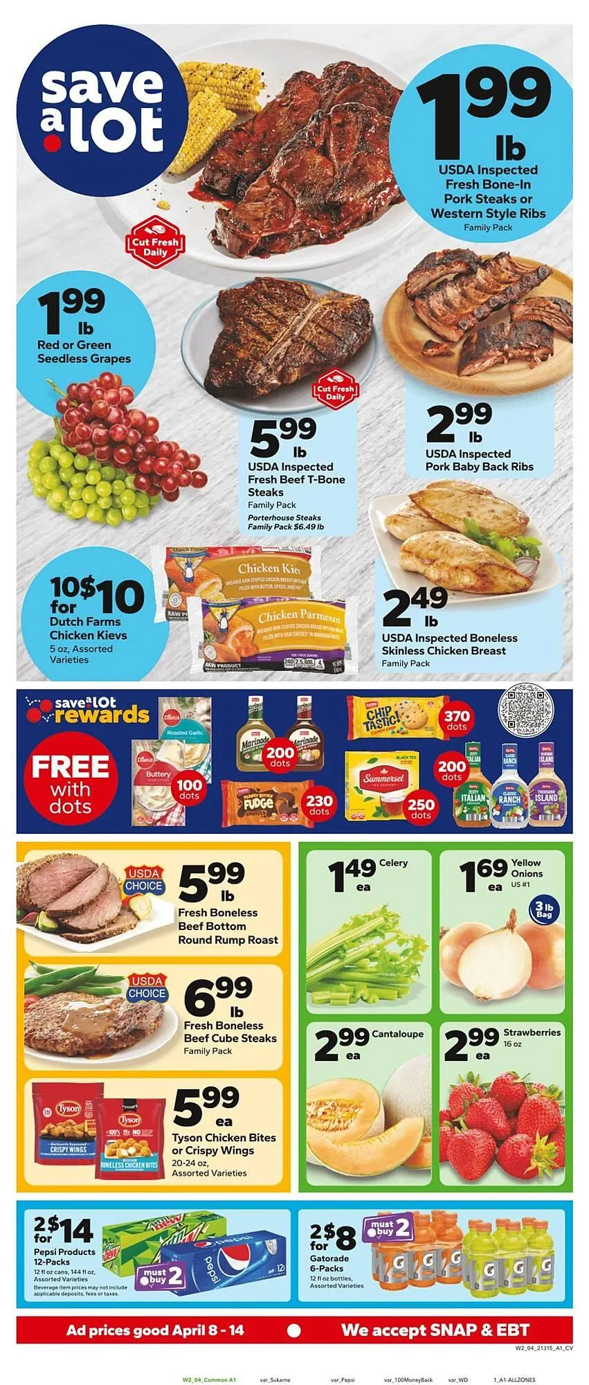 Weekly ad Save a Lot weekly ad from April 8 to April 14 2026 - Page 1