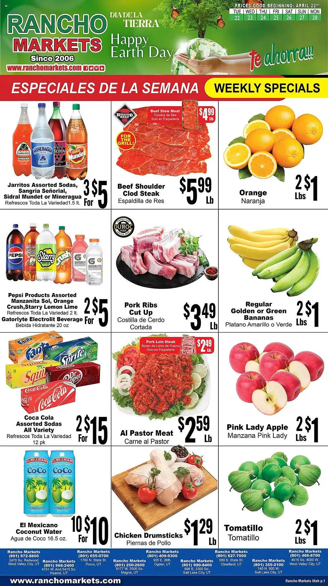 Rancho Markets Weekly Ad - 1