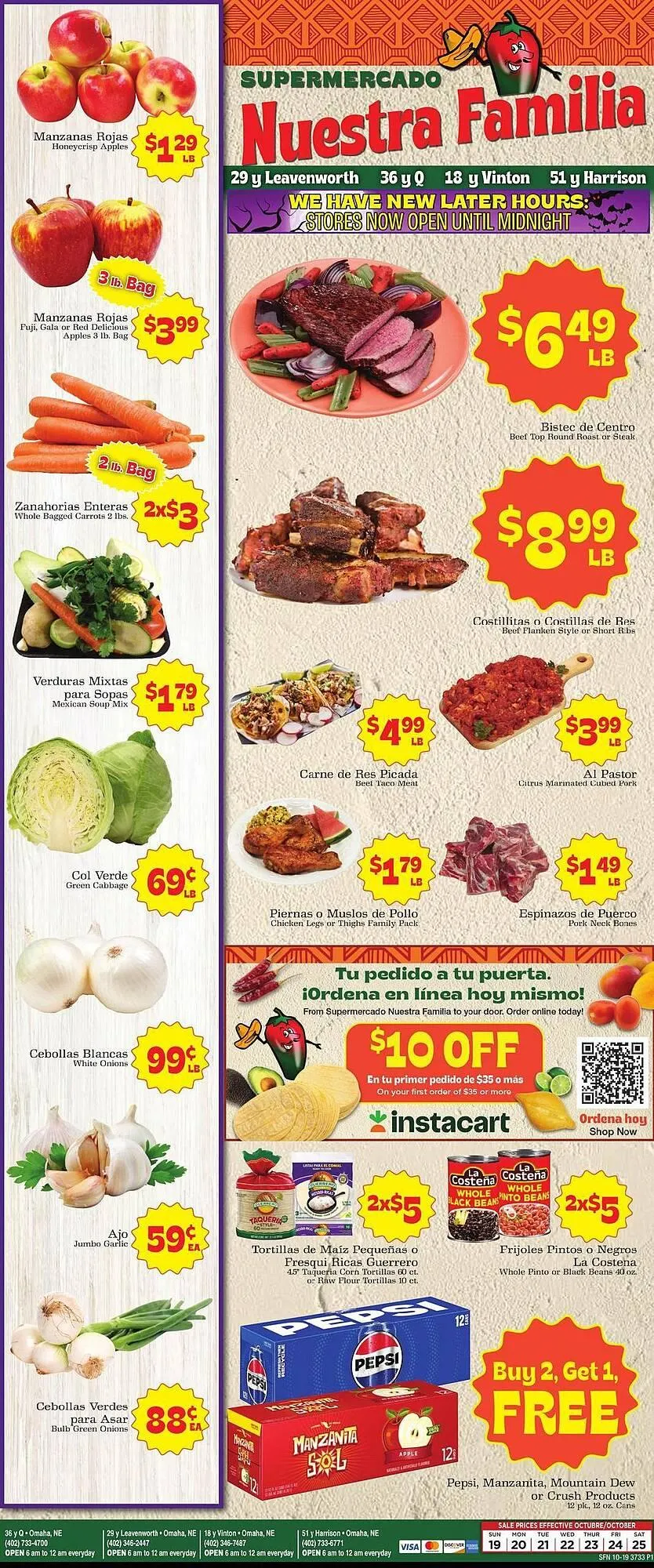 Supermercado Nuestra Familia weekly ad - 1