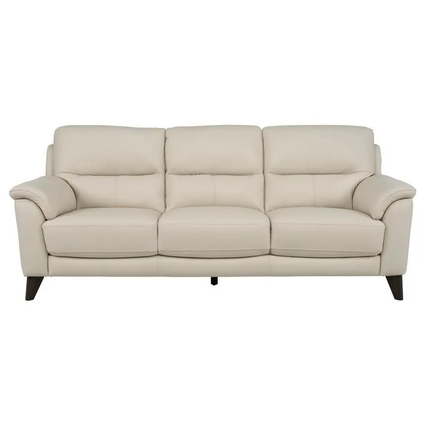 Bali Cream Leather Sofa