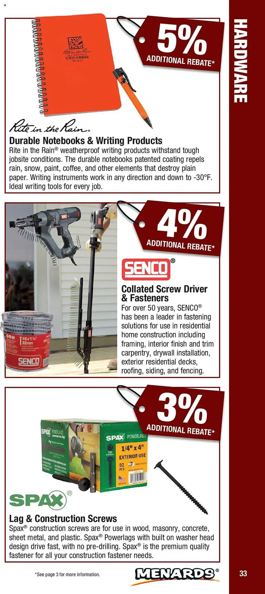 Weekly ad Menards Weekly Ad from January 1 to December 31 2025 - Page 33