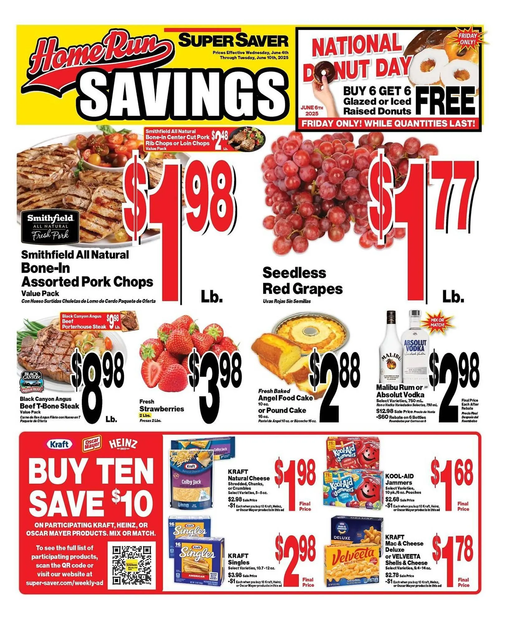 Weekly ad Super Saver Weekly Ad from June 4 to June 10 2025 - Page 1