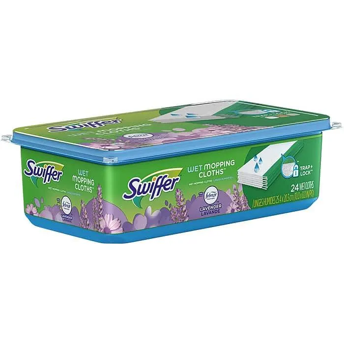 Swiffer Sweeper TRAP + LOCK Wet Mop Cloth,