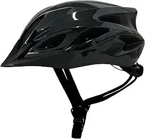 Adult Cycling Bike Helmet, Lightweight and Adjustable with Pads&Visor for Men and Women,Premium Quality Airflow Unisex Bicycle Helmet,Suggested Fit 57-62 cm (All Black)