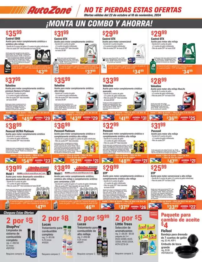 Weekly ad Weekly Ad AutoZone from October 22 to November 18 2024 - Page 1