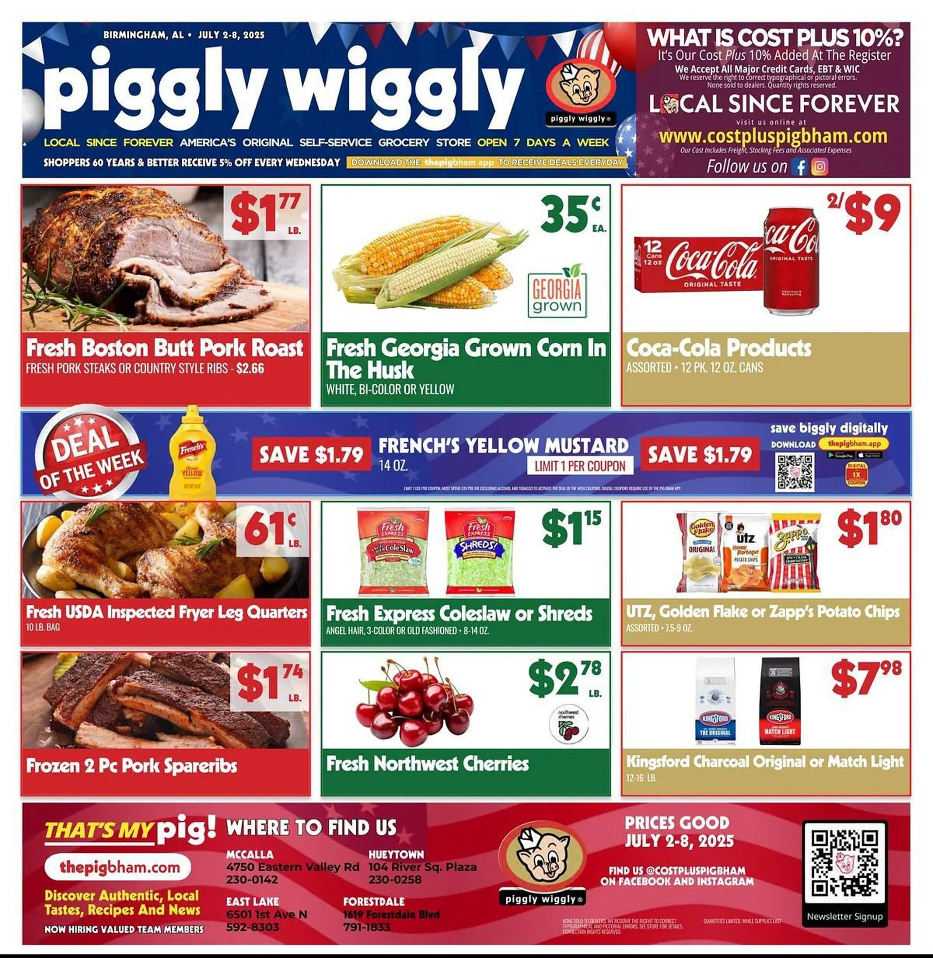 Catálogo de Piggly Wiggly Weekly Ad 2 de julio al 8 de julio 2025 - Página 1