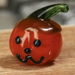 Miniature Glass Jack O' Lantern