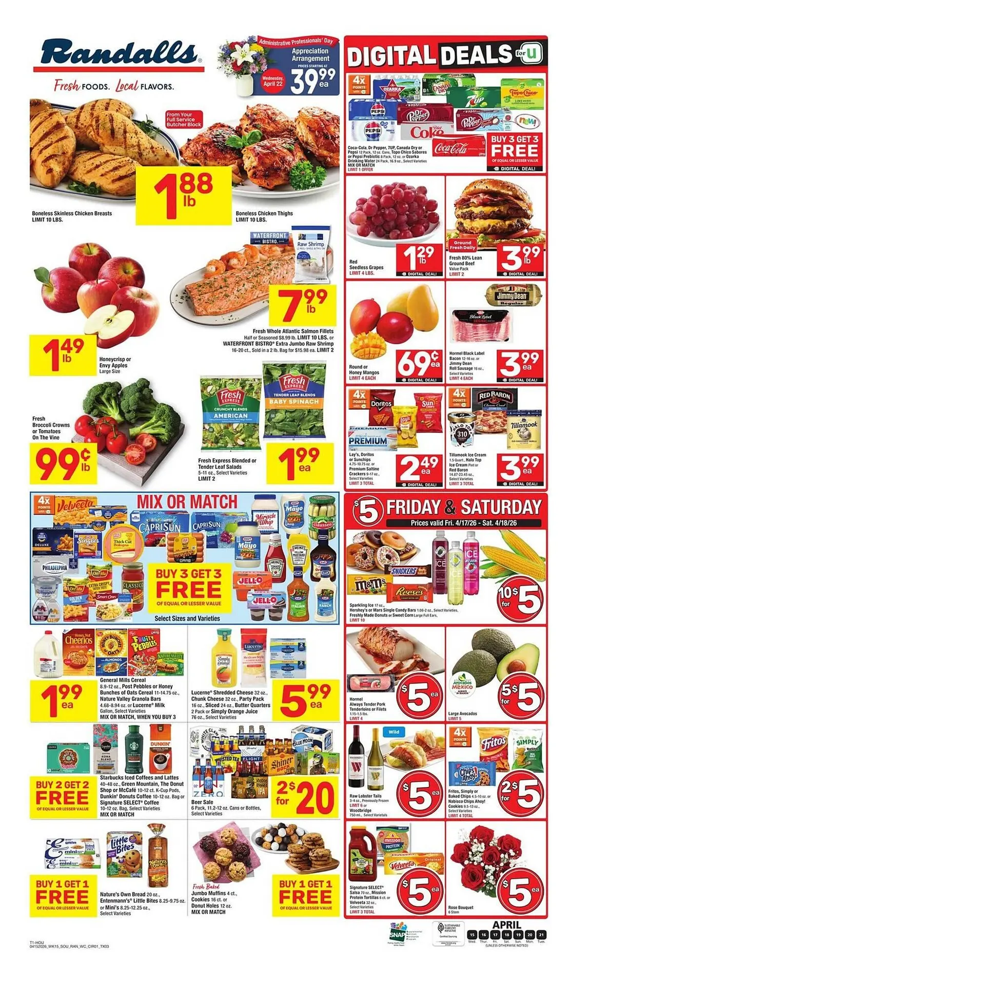 Weekly ad Randalls weekly ad from April 15 to April 21 2026 - Page 1