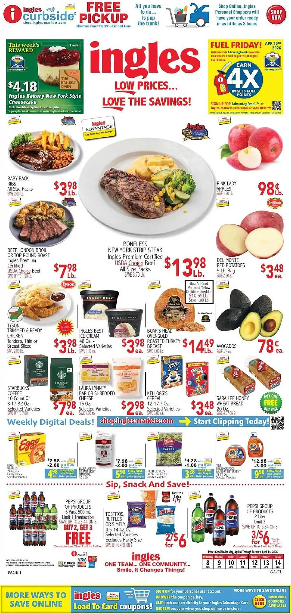 Weekly ad Ingles Markets weekly ad from April 8 to April 14 2026 - Page 1