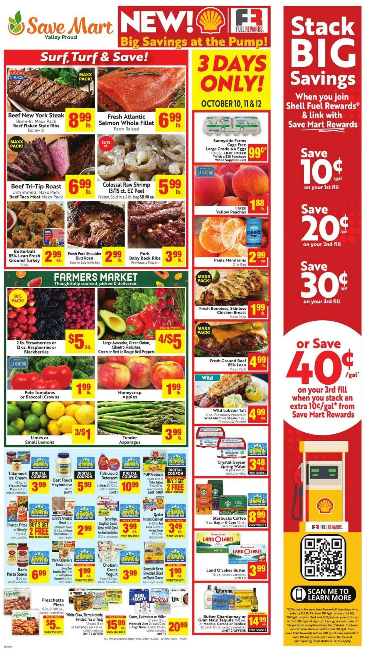 Weekly ad Save Mart Current weekly ad from October 8 to October 14 2025 - Page 1