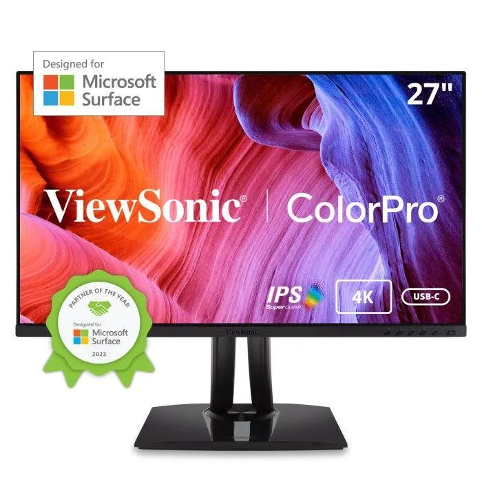 VP275-4K - 27" 4K UHD Ergonomic Monitor Designed for Surface with 60W USB-C