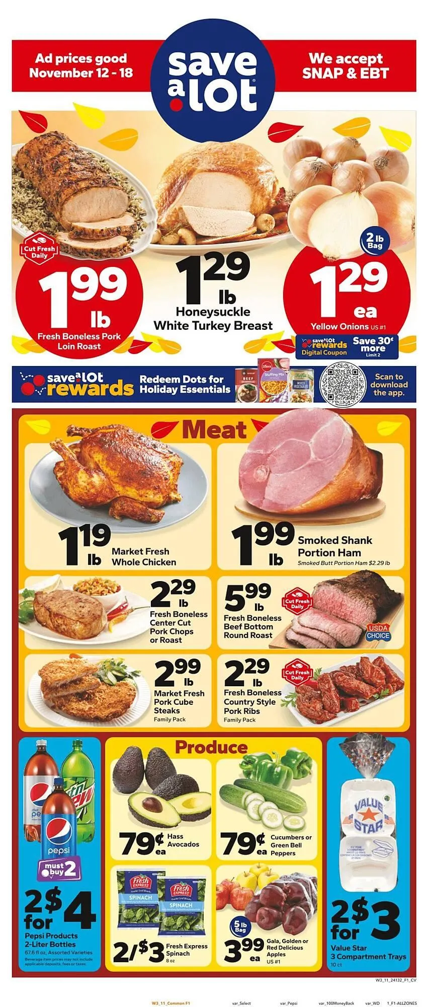 Weekly ad Save a Lot weekly ad from November 12 to November 18 2025 - Page 1