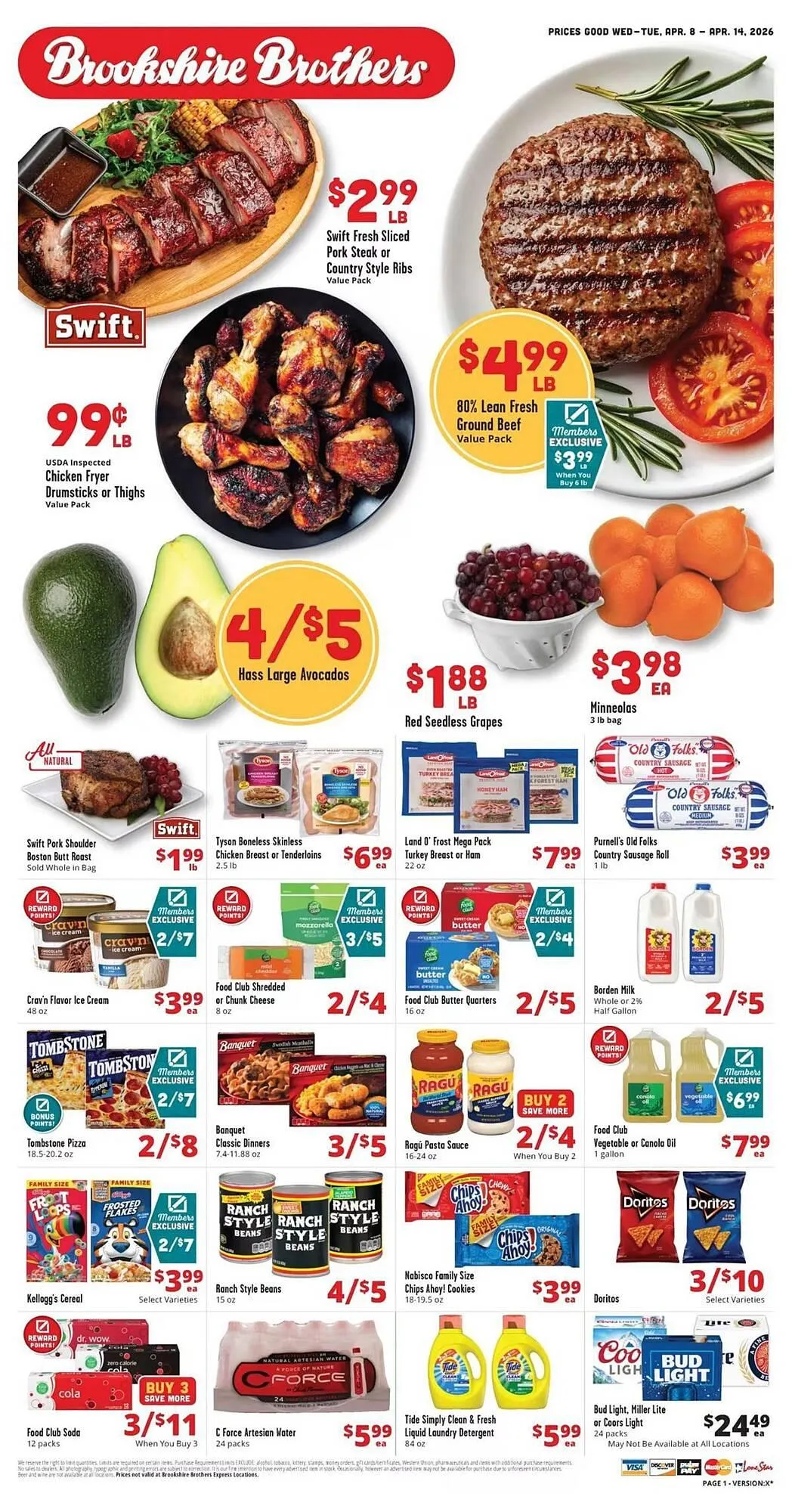 Weekly ad Brookshire Brothers weekly ad from April 8 to April 14 2026 - Page 1