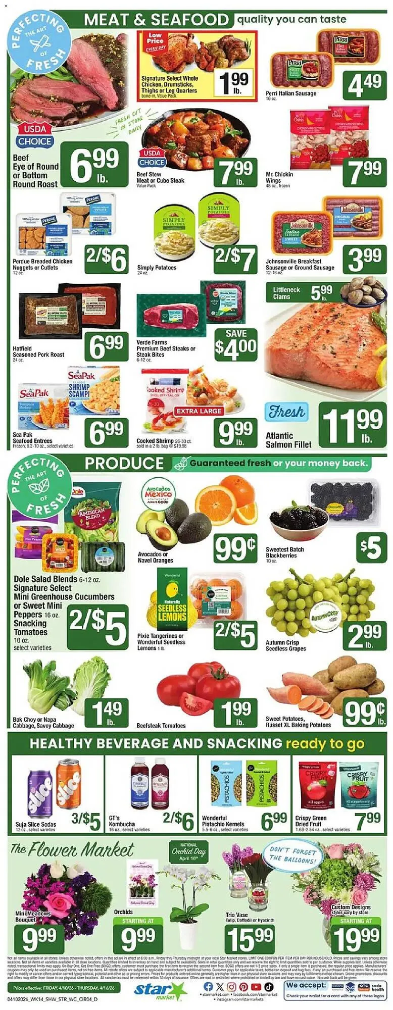 Weekly promotion Star Market weekly ad spanning from April 10 to April 16 2026 - Page 4 for Catalogue 365