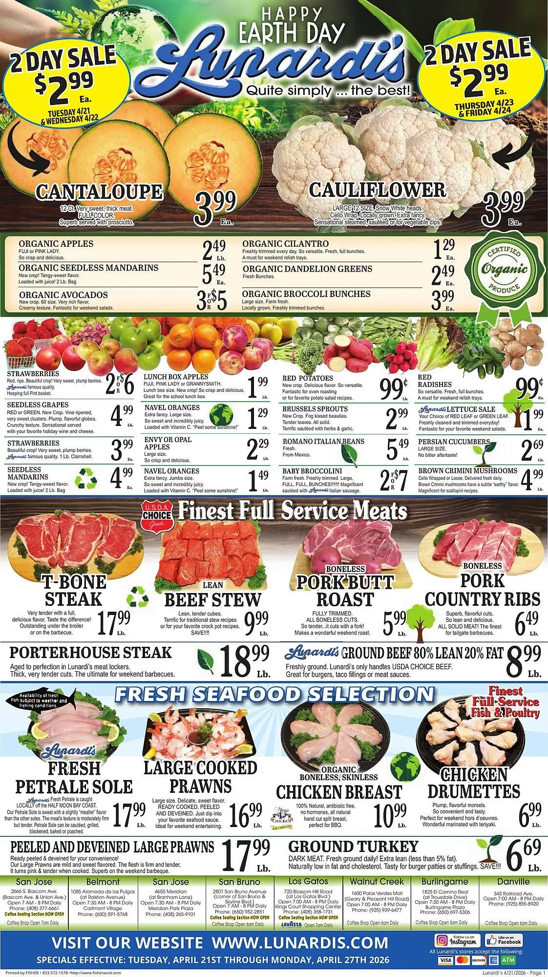 Weekly ad Lunardis weekly ad from April 23 to April 24 2026 - Page 1
