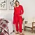 Women's Brushed Cozy Waffle Jersey 3 Piece Pajama Set - Tank Top Pant and Robe