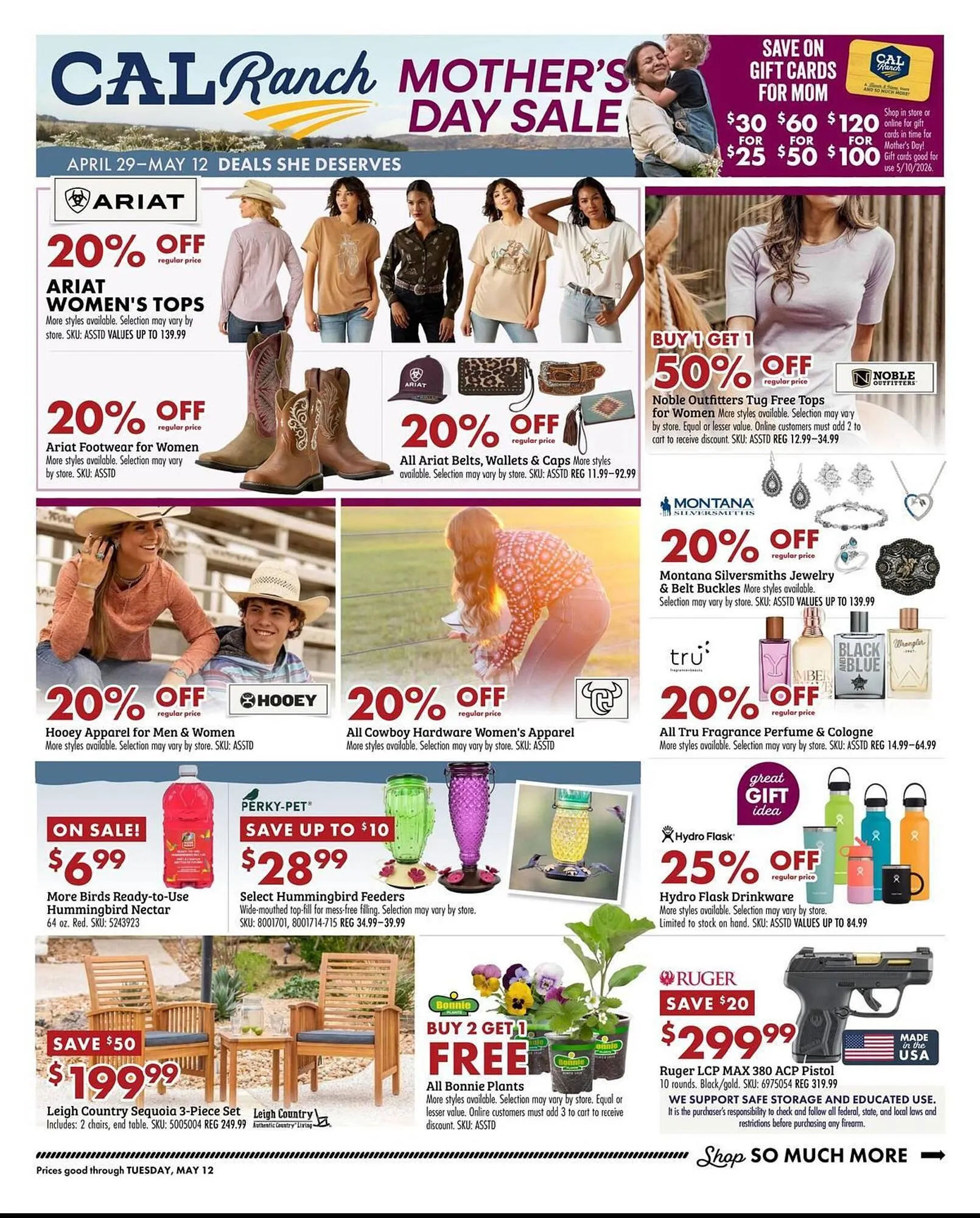 Weekly promotion C A L Ranch Stores weekly ad spanning from April 29 to May 12 2026 - Page 1 for Catalogue 365